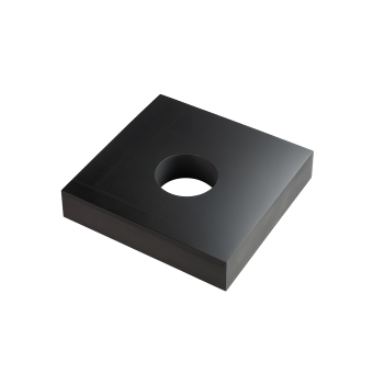 Square THERMO X thermal break pad with a centre hole