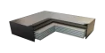 Laminated bearing to EN 1337-3, TYPE C1 with one outer plate