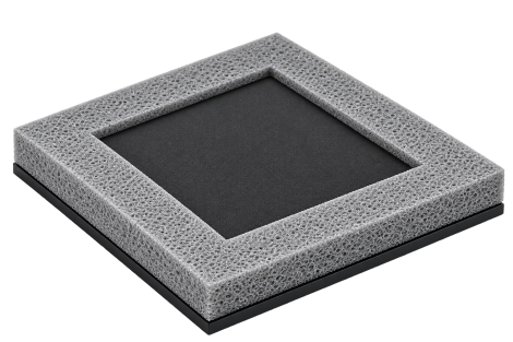 Elastomerinė slydimo atrama SLIDEBLOCK HD – armuotas elastomero padas didelėms apkrovoms su slydimo plokšte